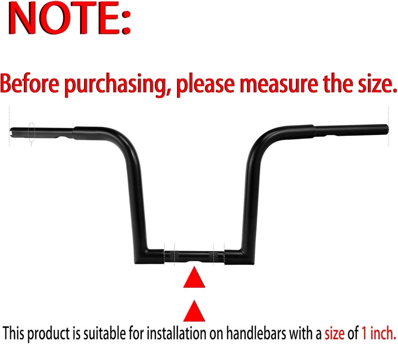 VPZMT 1” Handlebar Riser/Top Clamp Kit 1.5" Tall for Harley Touring Sportster Softail Dyna Models (Rise Height: 1.5", For 1" Bar) (1‘’ Handlebar Top Riser Clamp-Black） - Image 2
